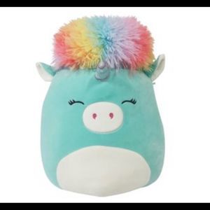 Squishmallows 14" Squish Doo Kennedy the Mint Green Rainbow Unicorn NEW